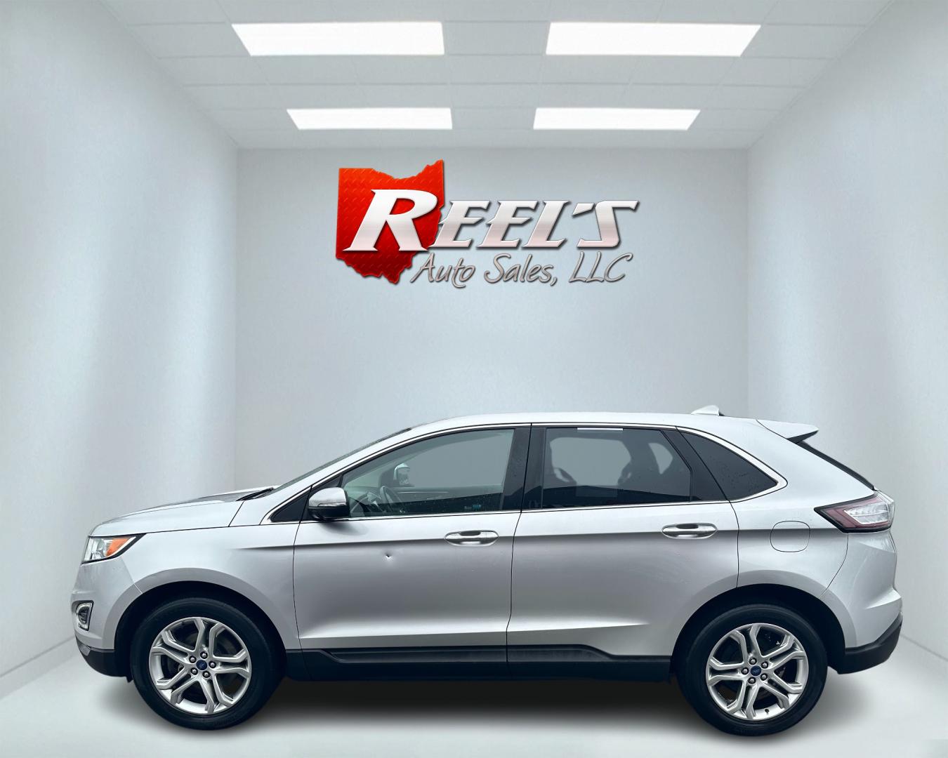 2017 Silver /Black Ford Edge Titanium (2FMPK4K92HB) with an 2.0L I4 DOHC 16V Turbo engine, 6-Speed Automatic transmission, located at 547 E. Main St., Orwell, OH, 44076, (440) 437-5893, 41.535435, -80.847855 - Photo#7